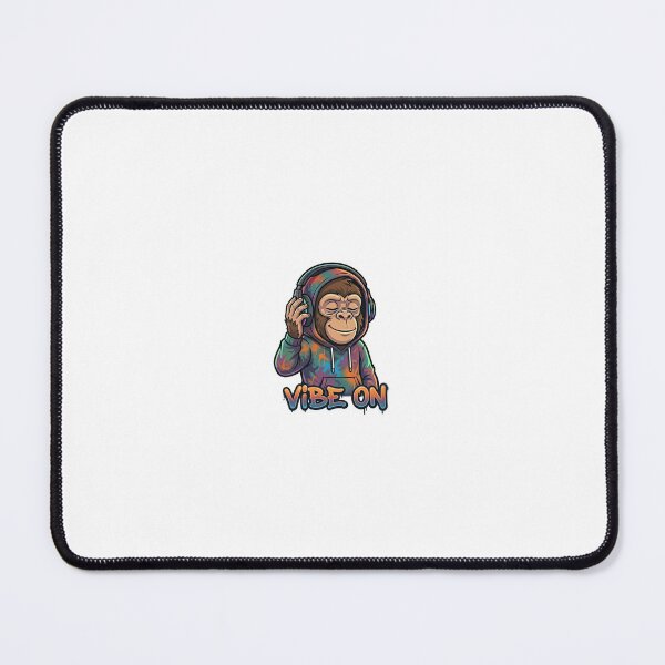 Item preview, Vibe On Monkey Sticker | Chill Music Meme | Rapper Cartoon Style designed and sold by Newkidshub.