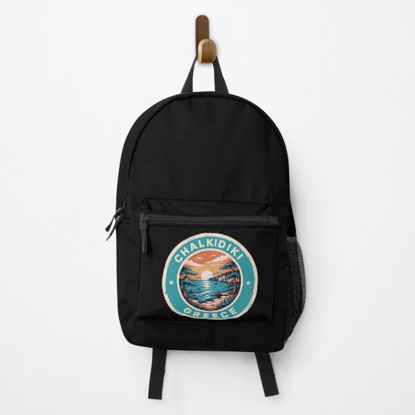 Item preview, Chalkidiki Greece Sunset Coastal Travel Badge designed and sold by ChillDrop.