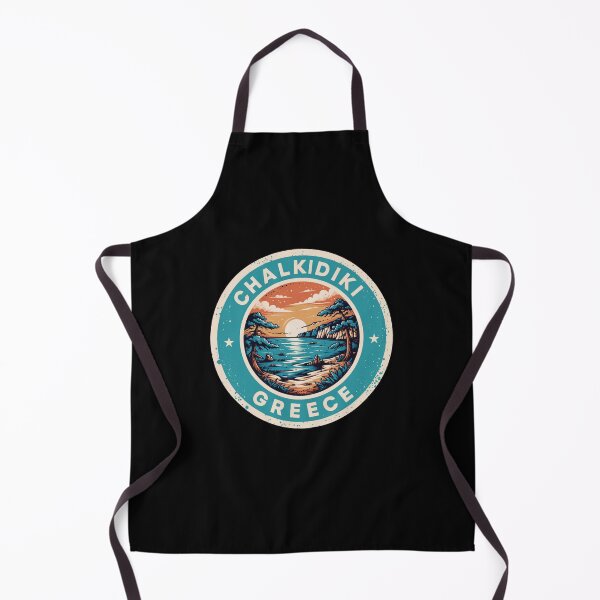 Item preview, Chalkidiki Greece Sunset Coastal Travel Badge designed and sold by ChillDrop.