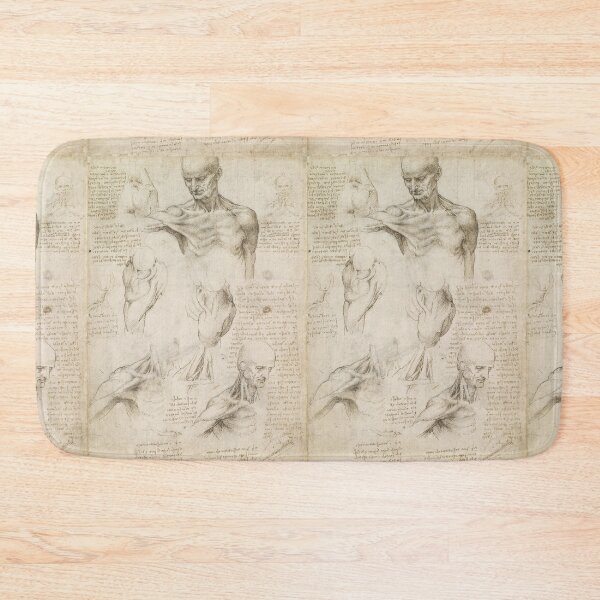Item preview, Anatomic Drawing by Leonardo da Vinci: Renaissance anatomical study poster designed and sold by artofuniverse.