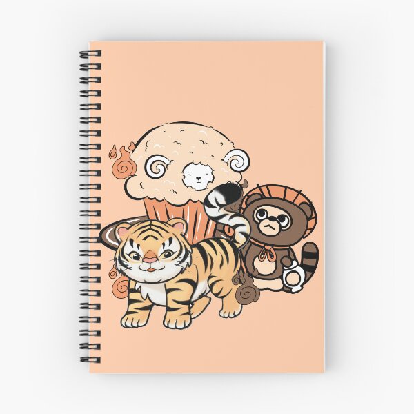 Item preview, Kawaii Tiger and Japanese Tanuki Muffin designed and sold by Kanniax.