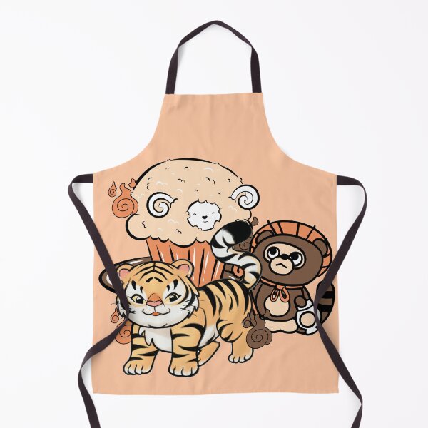 Item preview, Kawaii Tiger and Japanese Tanuki Muffin designed and sold by Kanniax.