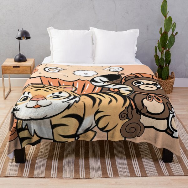 Item preview, Kawaii Tiger and Japanese Tanuki Muffin designed and sold by Kanniax.