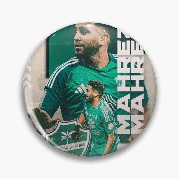 Item preview, Riyad Mahrez #7 - Al-Ahli Saudi Pro League Graphic Art designed and sold by Shopunte.