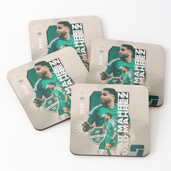 Item preview, Riyad Mahrez #7 - Al-Ahli Saudi Pro League Graphic Art designed and sold by Shopunte.