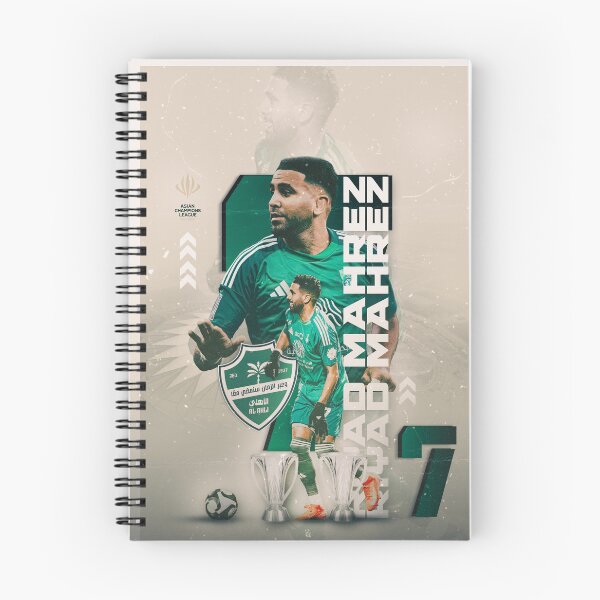 Item preview, Riyad Mahrez #7 - Al-Ahli Saudi Pro League Graphic Art designed and sold by Shopunte.