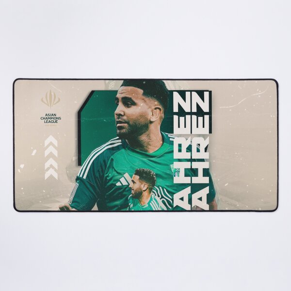 Item preview, Riyad Mahrez #7 - Al-Ahli Saudi Pro League Graphic Art designed and sold by Shopunte.