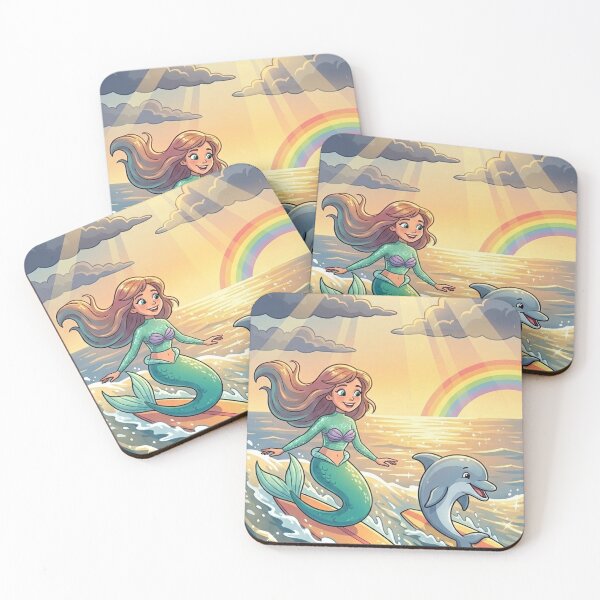 Item preview, Chasing Sunbeams: Mermaid & Dolphin Surf Team designed and sold by mbmstores.