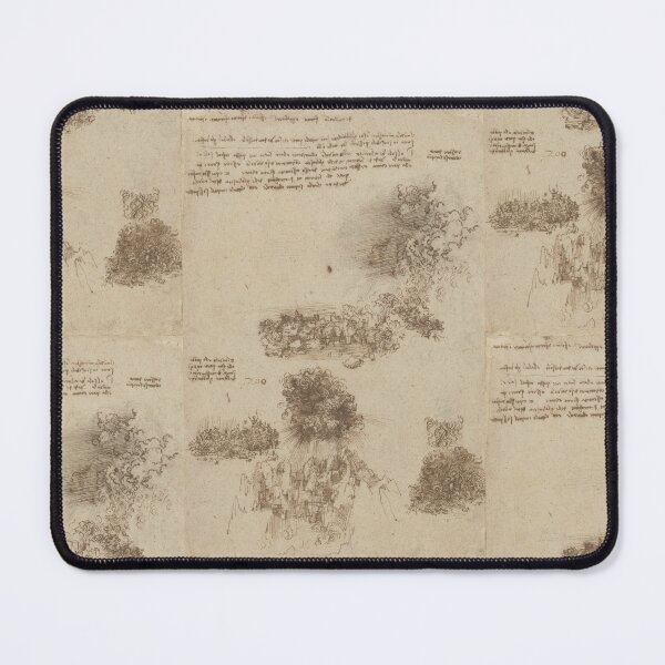 Item preview, Apocalyptic Scenes With Notes by Leonardo da Vinci: Renaissance storm study poster designed and sold by artofuniverse.
