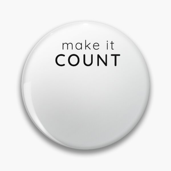 Item preview, Make It Count – Minimal Motivation Typography Design designed and sold by Stillpath Co..