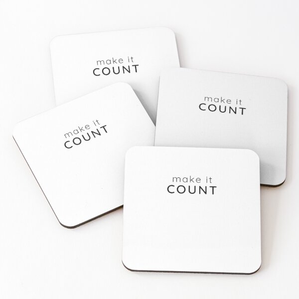 Item preview, Make It Count – Minimal Motivation Typography Design designed and sold by Stillpath Co..