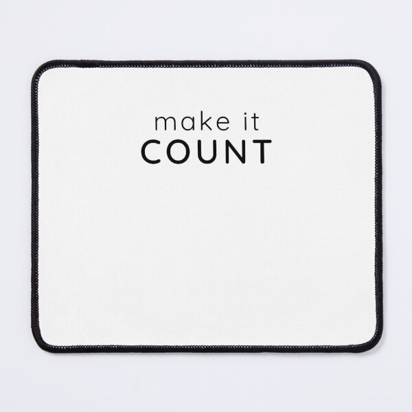 Item preview, Make It Count – Minimal Motivation Typography Design designed and sold by Stillpath Co..