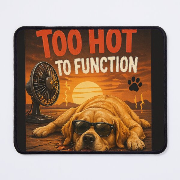 Item preview, Hot Weather Dog Meme designed and sold by PoojaArtLab.