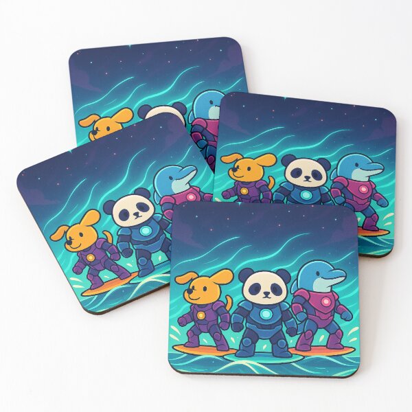 Item preview, Galactic Guardians – Puppy, Panda & Dolphin designed and sold by mbmstores.