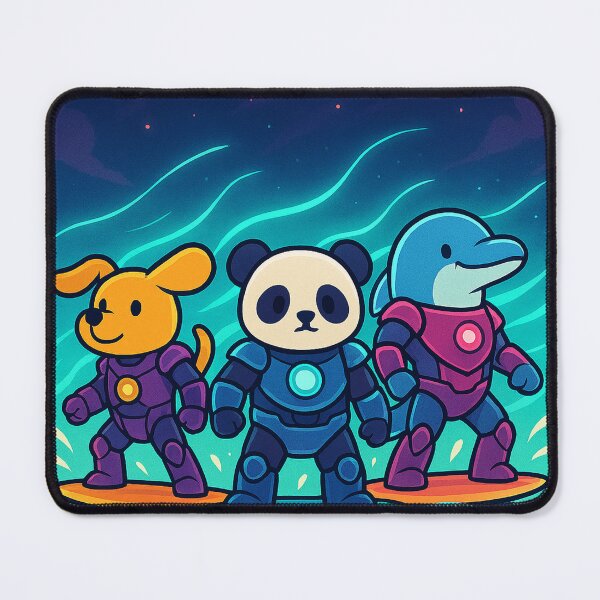 Item preview, Galactic Guardians – Puppy, Panda & Dolphin designed and sold by mbmstores.