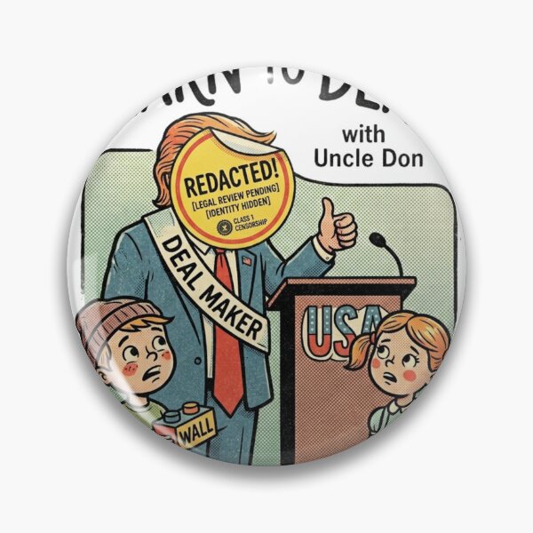 Item preview, Vintage Satirical Uncle Don Deal Maker Art designed and sold by VelvetArchives.