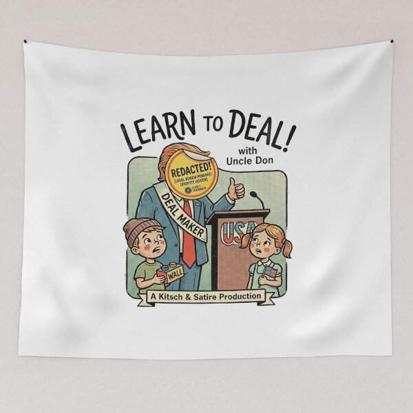 Item preview, Vintage Satirical Uncle Don Deal Maker Art designed and sold by VelvetArchives.