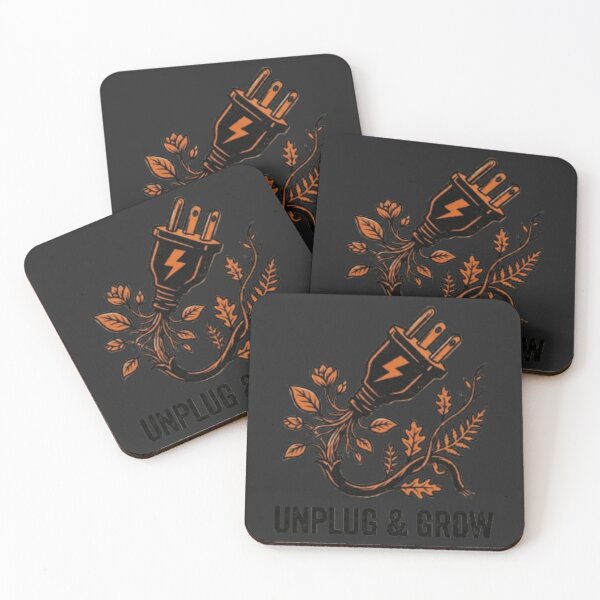 Item preview, Unplug & Grow - Natural Punk Aesthetic Graphic designed and sold by InnerwayStudio.
