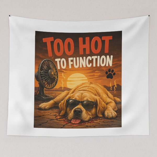 Item preview, Hot Weather Dog Meme designed and sold by PoojaArtLab.