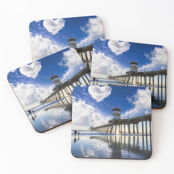 Item preview, Heart Over Huntington Pier designed and sold by Kimberly Palmer.