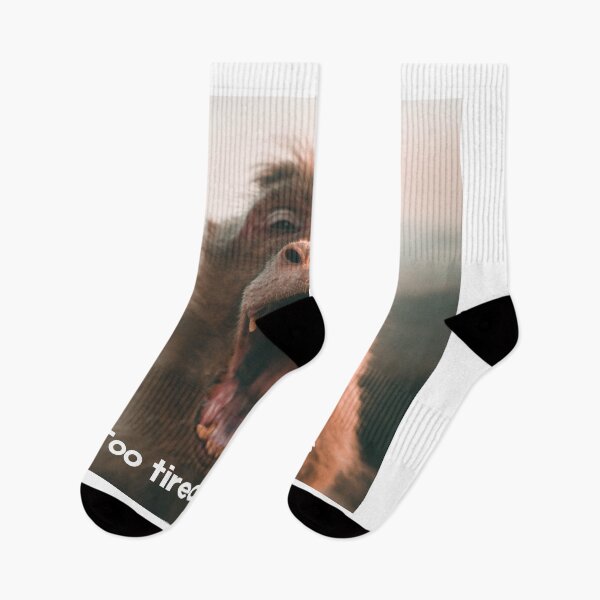Item preview, Too Tired For This – Funny Sleepy Monkey Design designed and sold by MoodPrintsShop.
