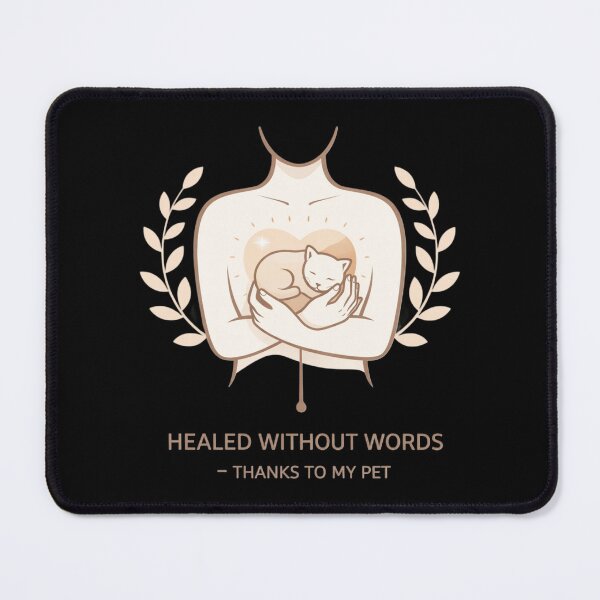Item preview, Healed Without Words – Emotional Support Pet Shirt – Cat Lover Design designed and sold by Safe Haven Pets.