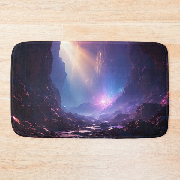 Item preview, Cosmic Light Portal Cave – Sci Fi Fantasy Universe Landscape designed and sold by DreamyWallVibes.