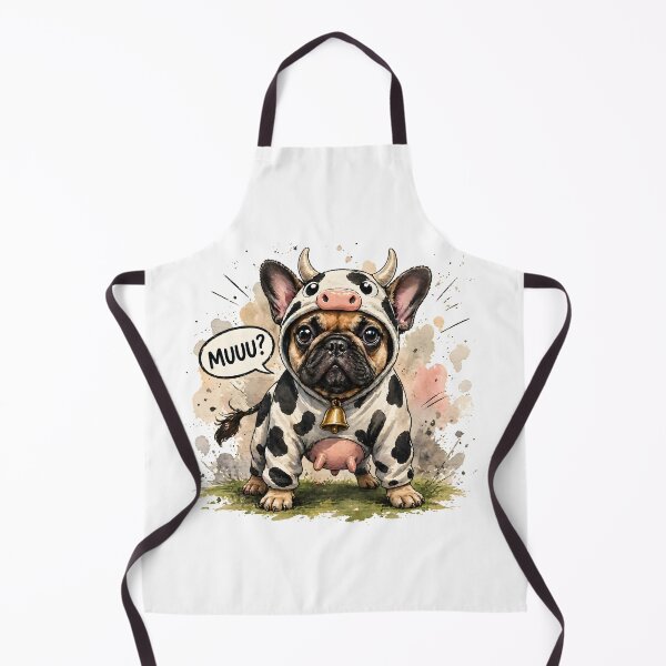 Item preview, Buldog Śmieszny con kostiumie krowy designed and sold by shallia.