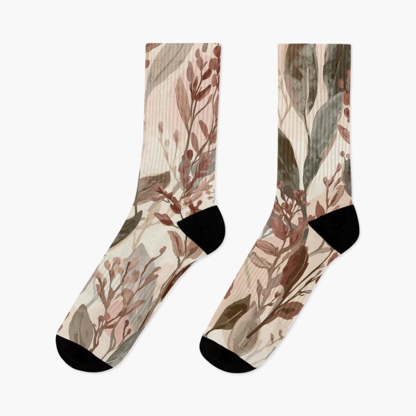 Item preview, Earthy Boho Botanical Pattern in Terracotta Sage and Blush designed and sold by ArtDesignRemix.