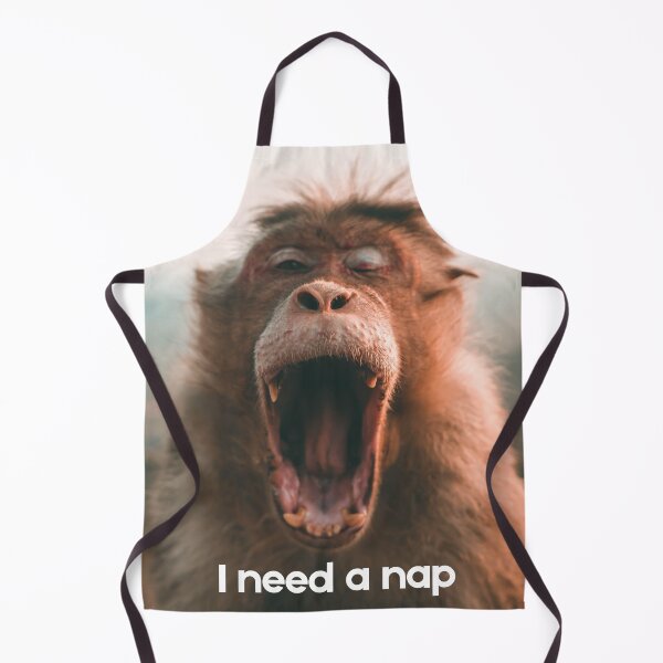 Item preview, I Need a Nap – Funny Sleepy Monkey Design designed and sold by MoodPrintsShop.