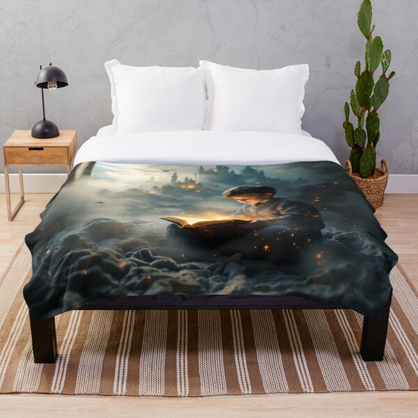 Item preview, Magical Storybook Dream – Fantasy Castle Glow Art Print designed and sold by DreamyWallVibes.