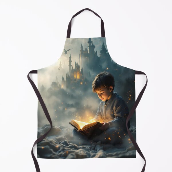 Item preview, Magical Storybook Dream – Fantasy Castle Glow Art Print designed and sold by DreamyWallVibes.