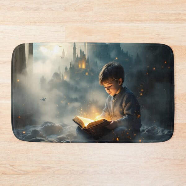 Item preview, Magical Storybook Dream – Fantasy Castle Glow Art Print designed and sold by DreamyWallVibes.