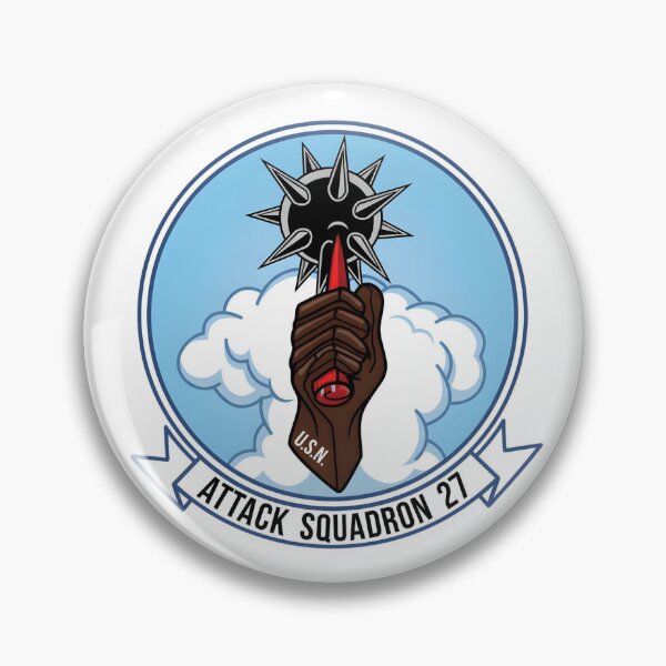 Item preview, Insignia of Attack Squadron 27 (VA-27) "Royal Maces" designed and sold by CharlieDesings.