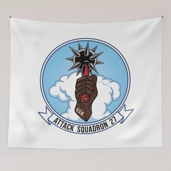 Item preview, Insignia of Attack Squadron 27 (VA-27) "Royal Maces" designed and sold by CharlieDesings.