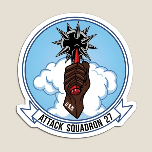 Item preview, Insignia of Attack Squadron 27 (VA-27) "Royal Maces" designed and sold by CharlieDesings.