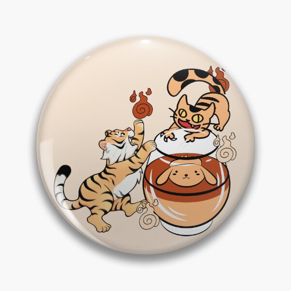 Item preview, Kawaii Tiger and Nekomata Tea Jar Dog designed and sold by Kanniax.