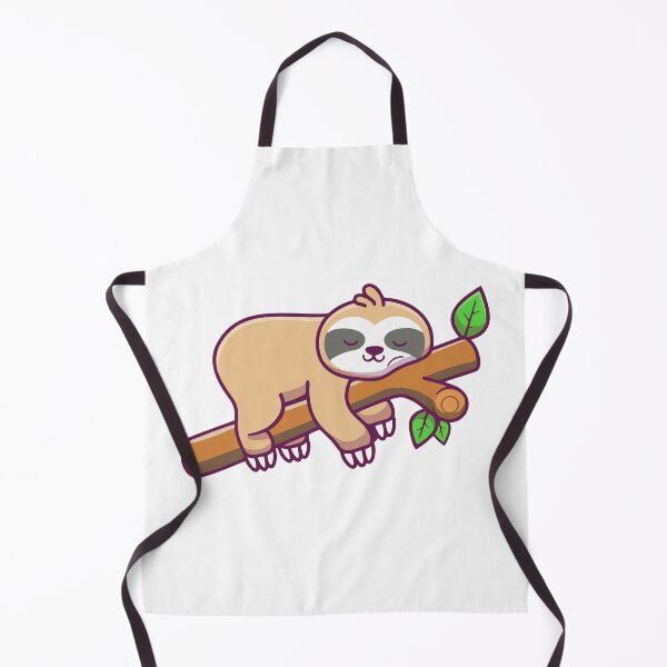 Item preview, Lazy Sloth Sleeping on a Tree Branch designed and sold by mbtikt.