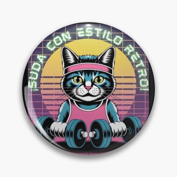 Item preview, Cat-Fitness 80s: Sweat in Retro Style designed and sold by SubliStudio365.