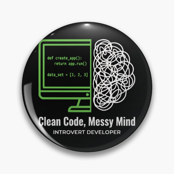 Item preview, Clean Code Messy Mind Funny Programmer Logic Gift designed and sold by Ixnor.