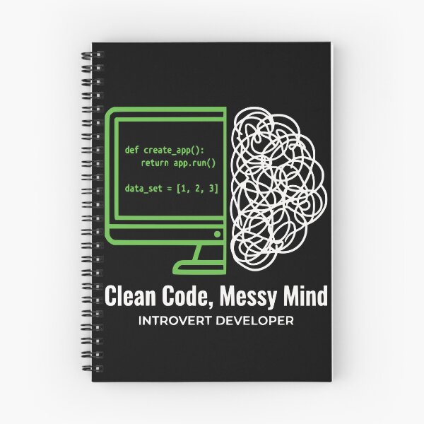 Item preview, Clean Code Messy Mind Funny Programmer Logic Gift designed and sold by Ixnor.