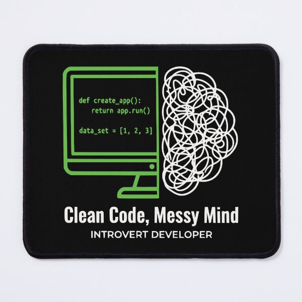 Item preview, Clean Code Messy Mind Funny Programmer Logic Gift designed and sold by Ixnor.