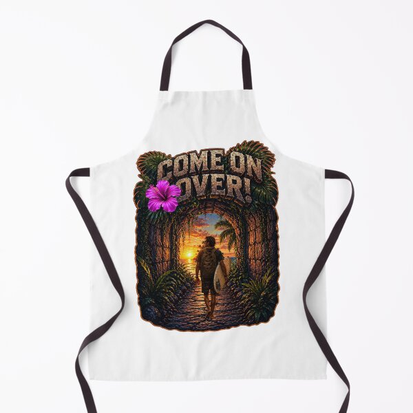 Item preview, Come On Over – Tropical Tunnel Surfer Sunset T-Shirt designed and sold by Aimetoi.