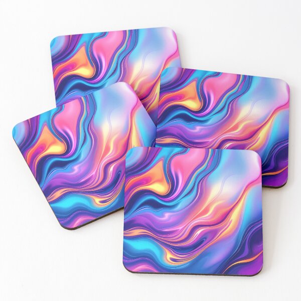 Item preview, Neon Fluid Gradient Waves – Abstract Color Flow Aesthetic Design designed and sold by DreamyWallVibes.