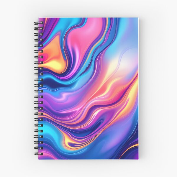 Item preview, Neon Fluid Gradient Waves – Abstract Color Flow Aesthetic Design designed and sold by DreamyWallVibes.