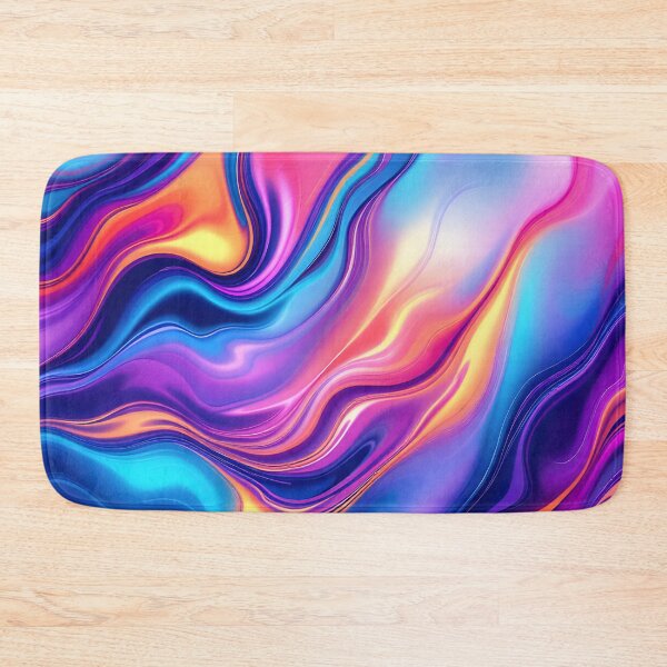 Item preview, Neon Fluid Gradient Waves – Abstract Color Flow Aesthetic Design designed and sold by DreamyWallVibes.