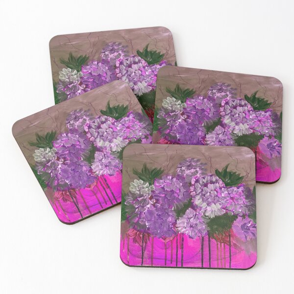 Item preview, Hydrangea Glow – Expressive Purple Flowers designed and sold by Kaya10Studio.