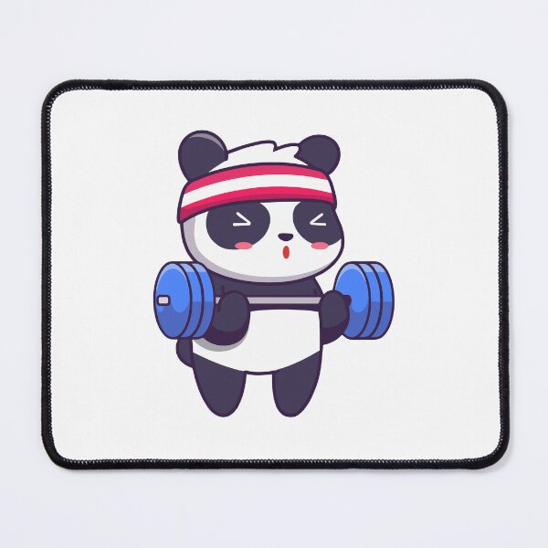 Item preview, Fitness Panda Lifting Barbell Workout designed and sold by mbtikt.