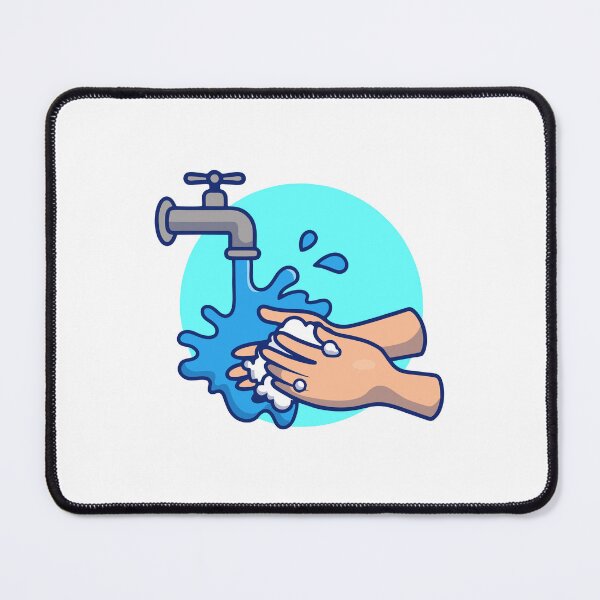 Item preview, Washing Hands with Soap and Water Illustration designed and sold by mbtikt.