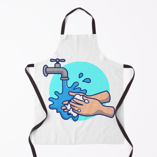 Item preview, Washing Hands with Soap and Water Illustration designed and sold by mbtikt.